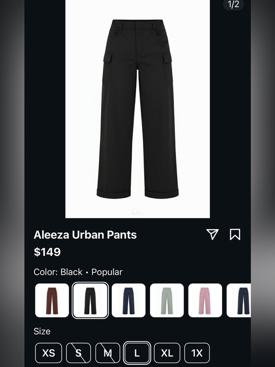 Aleeza Paris Pants - ❌❌SOLD Aleeza Paris M Black Pull-On Pants NWT these fit very small for M